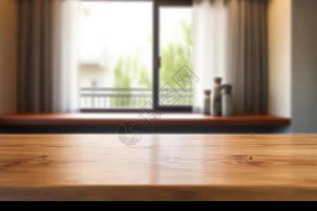 一张原木桌子背景图片