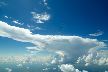天空里的白云背景图片