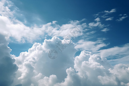 壮丽自然的蓝天白云景观背景图片