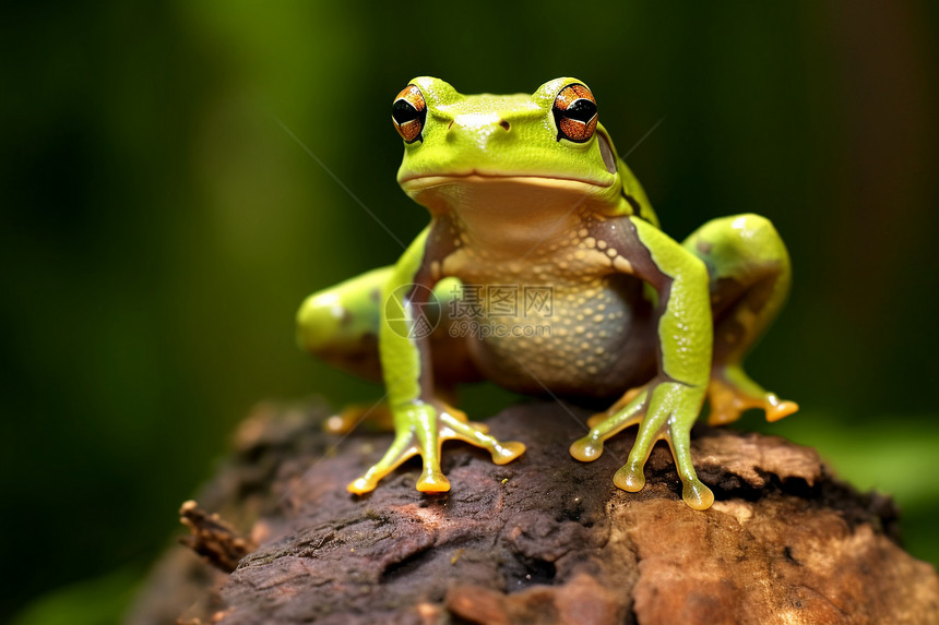 热带丛林中的青蛙图片