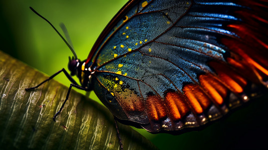 花纹蝴蝶素材美丽的蝴蝶翅膀背景
