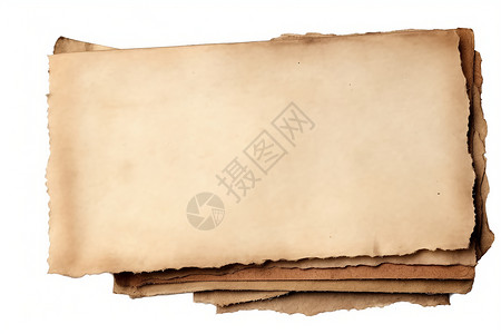 古旧纸堆空白笔记高清图片
