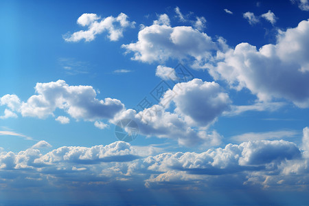 天空之上的白云背景图片