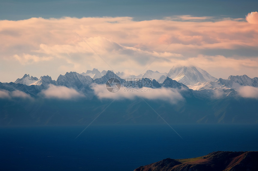 山间山水画图片