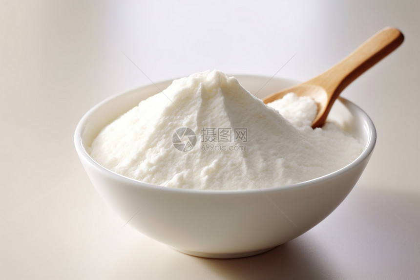一碗牛奶粉图片