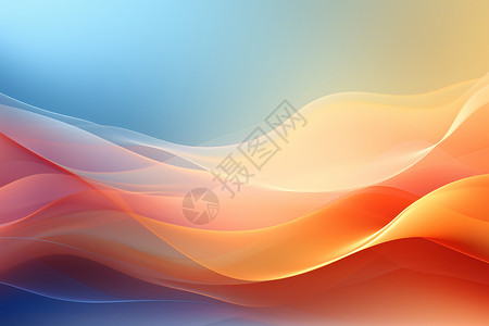 波形形态橙色灯光高清图片