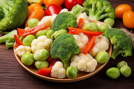 五彩斑斓的蔬菜背景图片