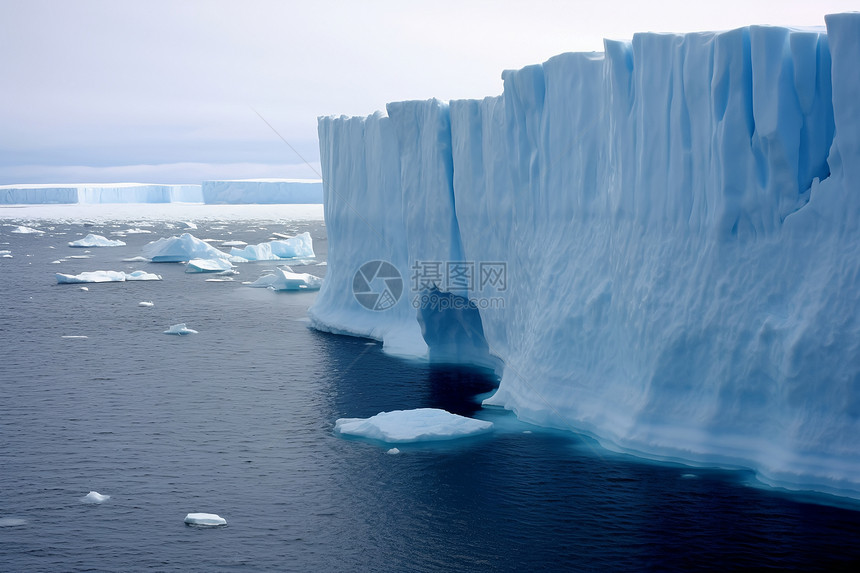 冰川融化的现象图片