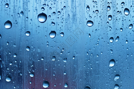 雨天透明玻璃背景背景图片