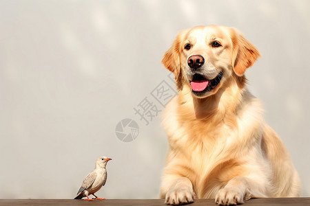 伸舌头的狗快乐的金毛小狗背景