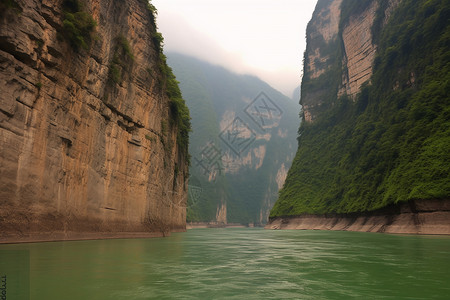 峡谷间的江流高清图片