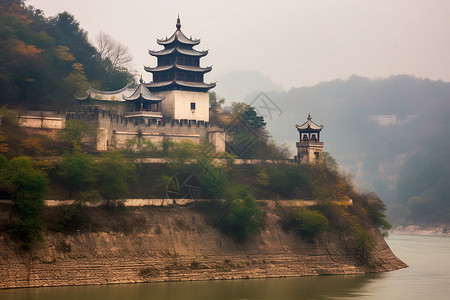 风景名胜建筑背景图片