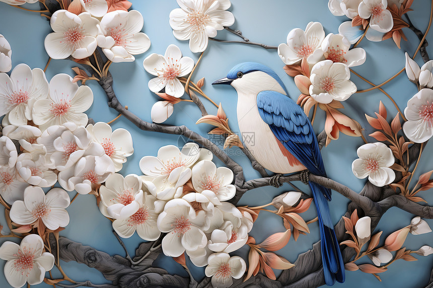 鸟语花香中的细腻和灵动图片
