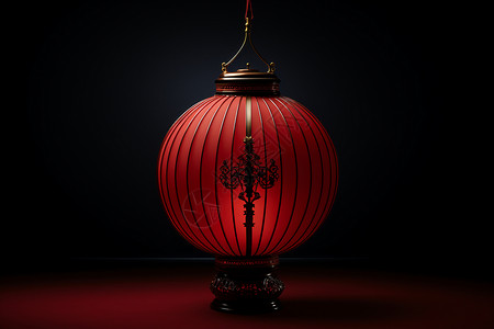 喜庆的中式灯笼背景图片