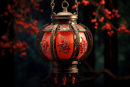 中国风灯笼装饰背景图片