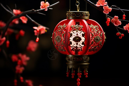 新年传统红灯笼背景图片