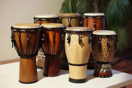 乐器非洲鼓背景图片