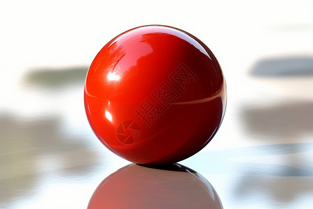 反光球红色圆形球背景