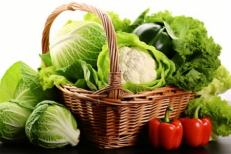营养美味的蔬菜背景图片