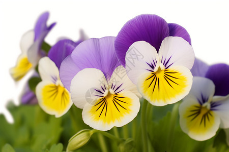 紫白花束背景图片
