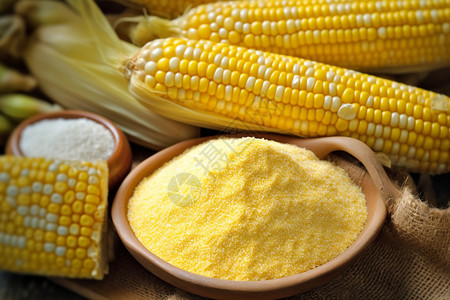 金色的玉米植物玉米粉高清图片