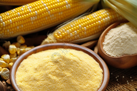 金黄色的玉米粒背景图片