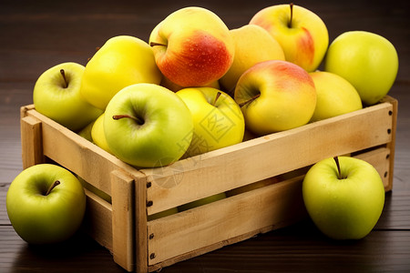 一箱子苹果天然健康的果蔬世界背景