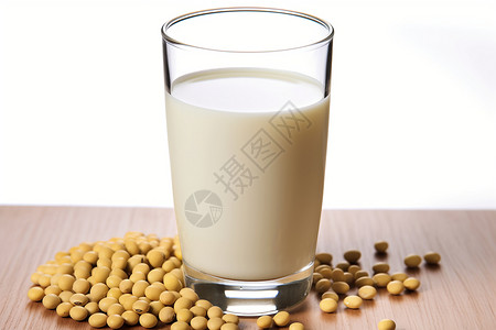 营养丰富的大豆奶背景图片