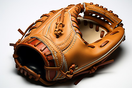 棕色的棒球手套背景图片