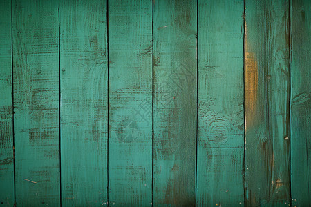 古朴的绿色木板墙面背景图片