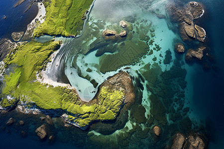 高清河流素材高清航拍湾区风光背景