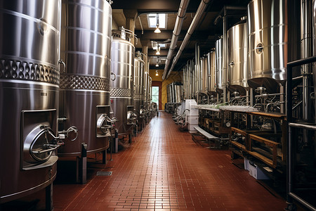 葡萄酒制造工厂高清图片