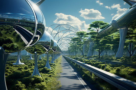 未来火车轨道背景图片
