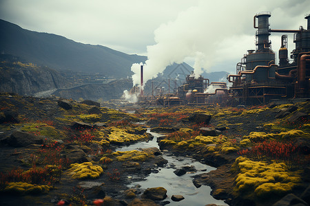 有关环境方面地布满植物的崎岖地设计图片