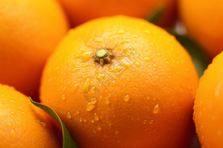 水滴的橘子背景图片