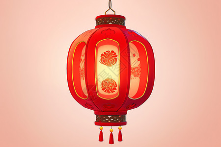 喜庆的春节红灯笼背景图片