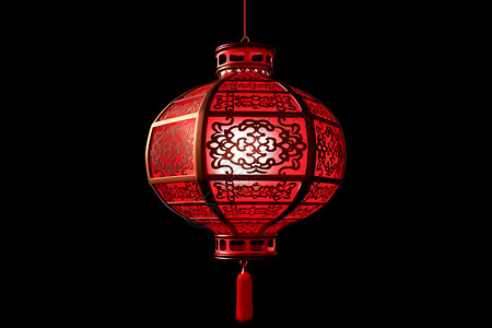 中国风活动导航栏中国风新年快乐挂件背景