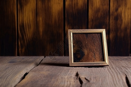年代悠久的木质相框高清图片