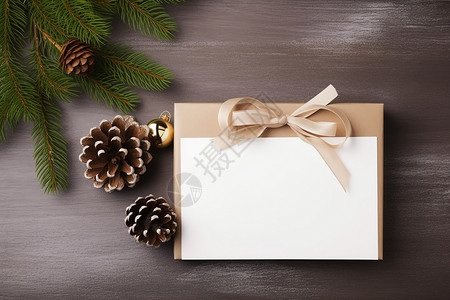 空白主题素材庆祝圣诞节的空白贺卡背景