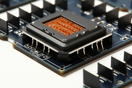 复杂的处理器芯片背景图片