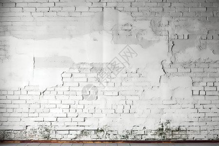室内粗糙的砖墙建筑背景图片