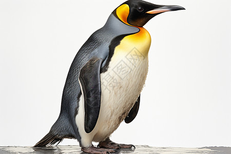 寒冷中的皇帝企鹅高清图片