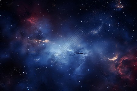 天文星星空中的美丽星河设计图片