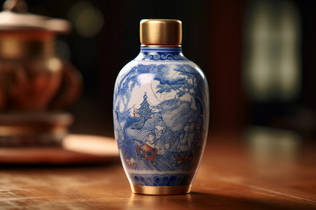中国古代白酒文化背景图片