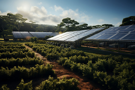 可持续太阳能背景图片