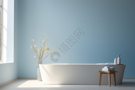 温馨浴缸浴室温馨高清图片