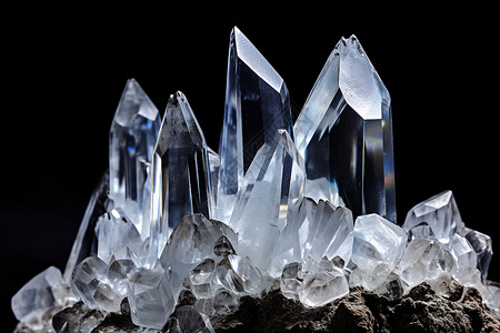 水晶矿石天然美丽的水晶背景