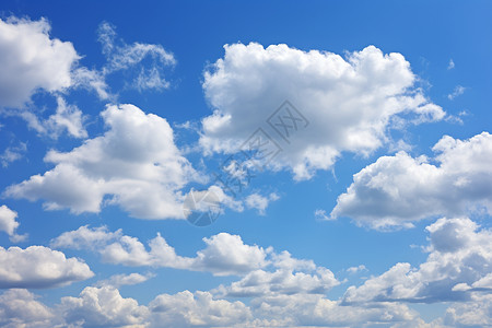 蓝天里的白云背景图片