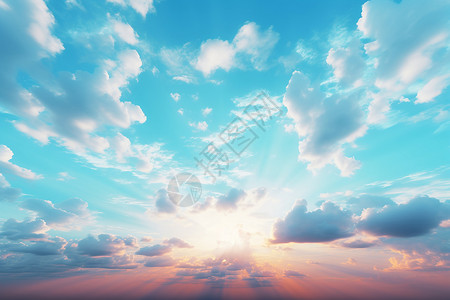 蓝天云朵背景图片
