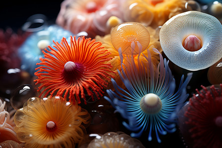 海底奇特的珊瑚背景图片